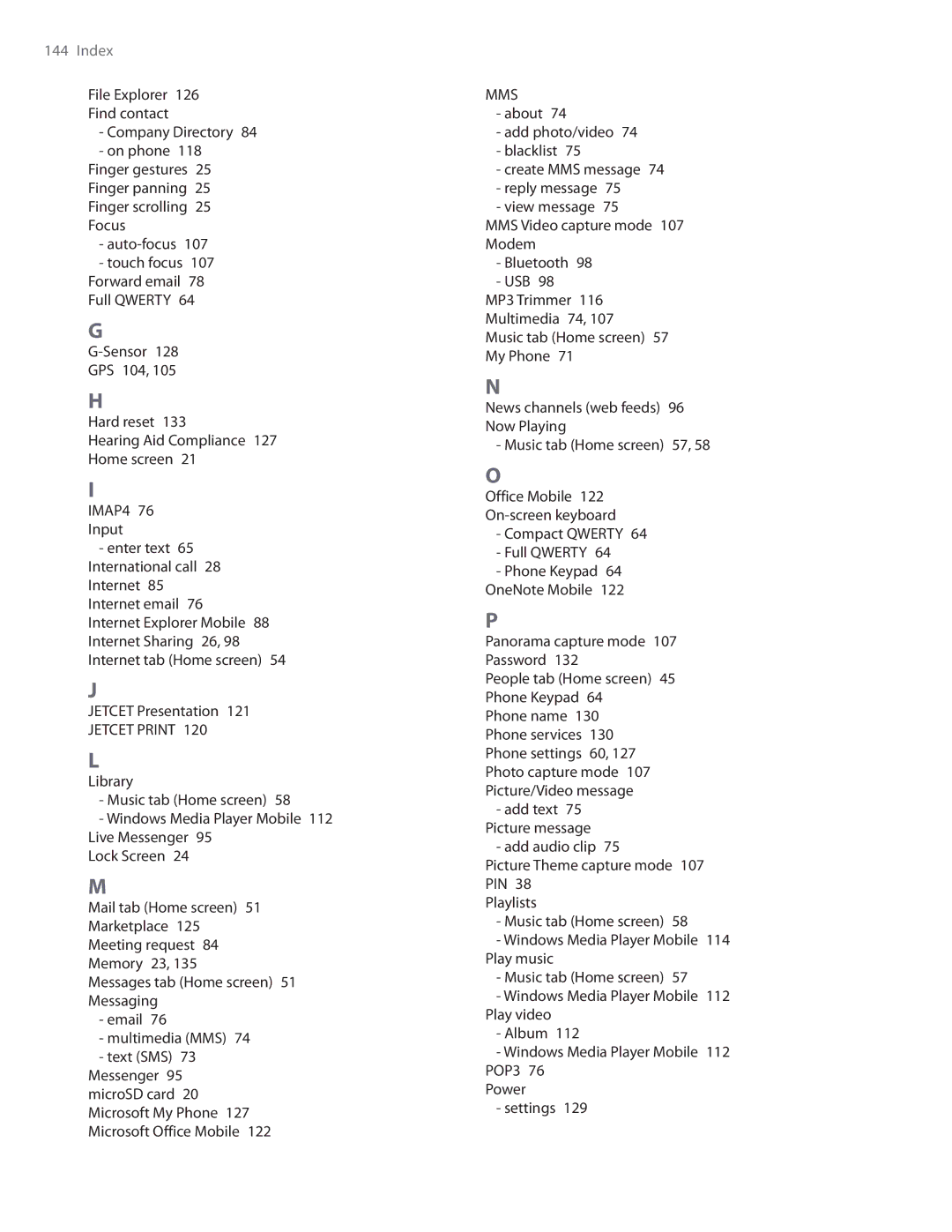 HTC TOUCHPRO2SPT user manual Jetcet PRINT  